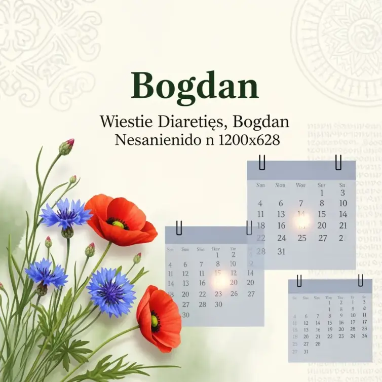 Imieniny Bogdana