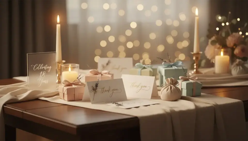 Czym są podziękowania dla gości na 18?